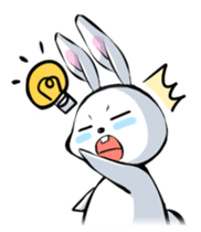 Lazy rabbit(eng) sticker #587858