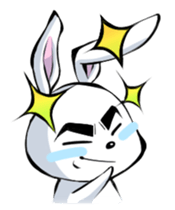 Lazy rabbit(eng) sticker #587859