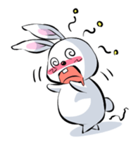 Lazy rabbit(eng) sticker #587863