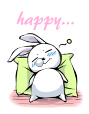 Lazy rabbit(eng) sticker #587872
