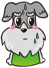 Jiji stamp of miniature schnauzer sticker #587915