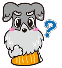 Jiji stamp of miniature schnauzer sticker #587917