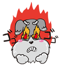 Jiji stamp of miniature schnauzer sticker #587920