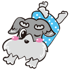 Jiji stamp of miniature schnauzer sticker #587921