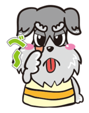 Jiji stamp of miniature schnauzer sticker #587925