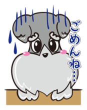 Jiji stamp of miniature schnauzer sticker #587929