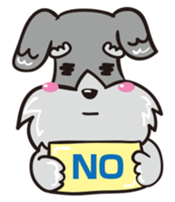 Jiji stamp of miniature schnauzer sticker #587931