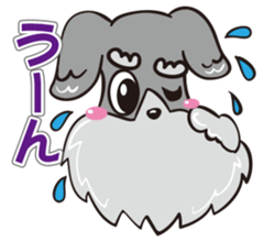 Jiji stamp of miniature schnauzer sticker #587936