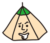 Camp life of Mr. tent (Let's Outdoor) sticker #588069