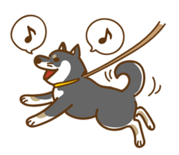 Shiba Inu black sticker #588219