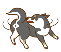 Shiba Inu black sticker #588231