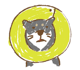 Shiba Inu black sticker #588232