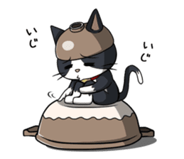 Earthenware Cat Pot"DONYABEE"ver.2 sticker #588238