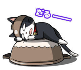 Earthenware Cat Pot"DONYABEE"ver.2 sticker #588240