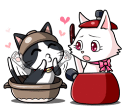 Earthenware Cat Pot"DONYABEE"ver.2 sticker #588272