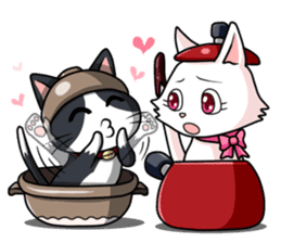 Earthenware Cat Pot"DONYABEE"ver.2 sticker #588272