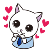 Cat office workers sticker #588994