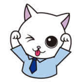 Cat office workers sticker #588995