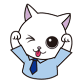 Cat office workers sticker #588995