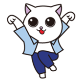 Cat office workers sticker #588997