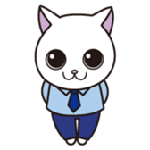 Cat office workers sticker #588998