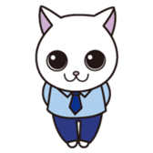 Cat office workers sticker #588998