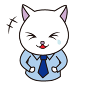 Cat office workers sticker #588999