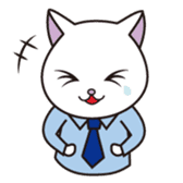 Cat office workers sticker #588999