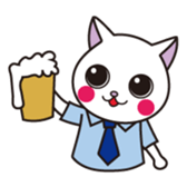 Cat office workers sticker #589003