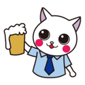 Cat office workers sticker #589003