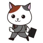 Cat office workers sticker #589014