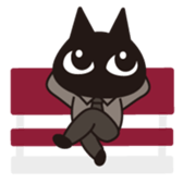 Cat office workers sticker #589024