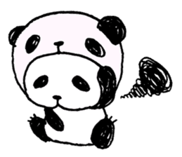 Panda in panda sticker #590045