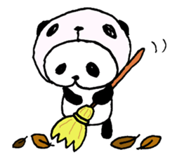 Panda in panda sticker #590054