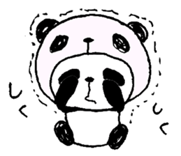 Panda in panda sticker #590056
