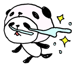 Panda in panda sticker #590069