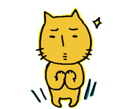 Charlie a middle aged cat sticker #590114