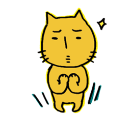 Charlie a middle aged cat sticker #590114