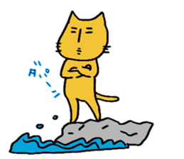 Charlie a middle aged cat sticker #590124