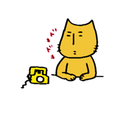 Charlie a middle aged cat sticker #590129