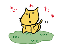 Charlie a middle aged cat sticker #590138