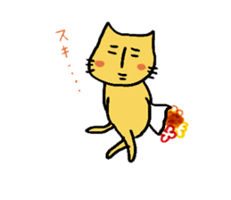Charlie a middle aged cat sticker #590148