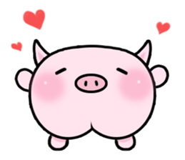 Peach Pig sticker #590317