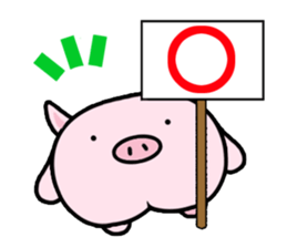 Peach Pig sticker #590320