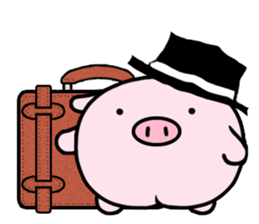 Peach Pig sticker #590334