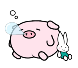 Peach Pig sticker #590336