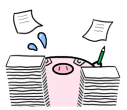 Peach Pig sticker #590347