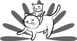 the simple sticker of cats sticker #590596