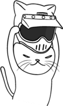 the simple sticker of cats sticker #590597
