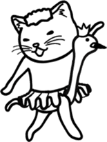 the simple sticker of cats sticker #590612